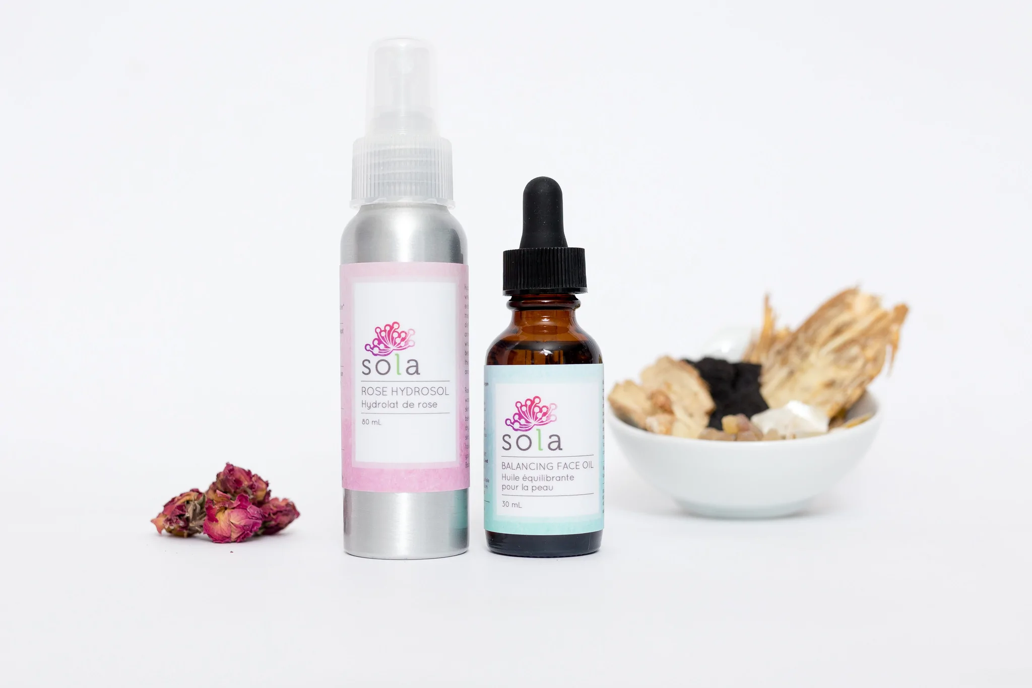 Sola Skincare Rose Hydrosol & Balance Face Oil - Sample size $10